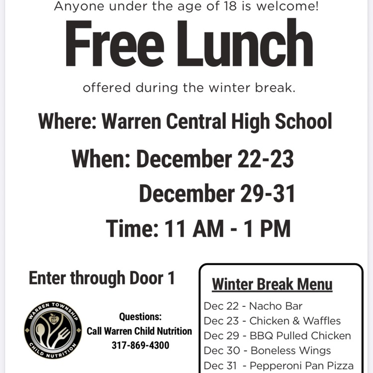 free meals during break 