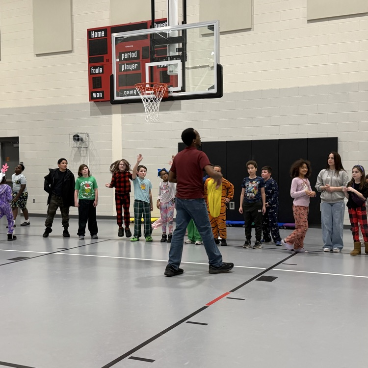 playing with Mr butler in gym