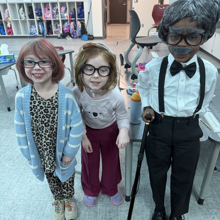 kids dressed like old people 