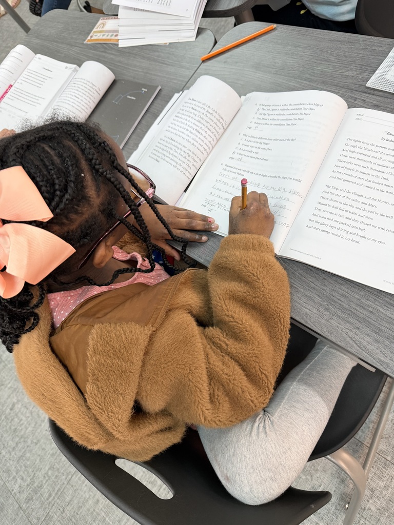 Students using text evidence to support their answers.