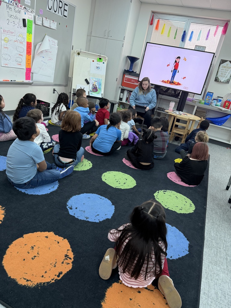 Students engaged in the read aloud.