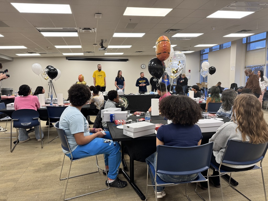 Students listening to directions.