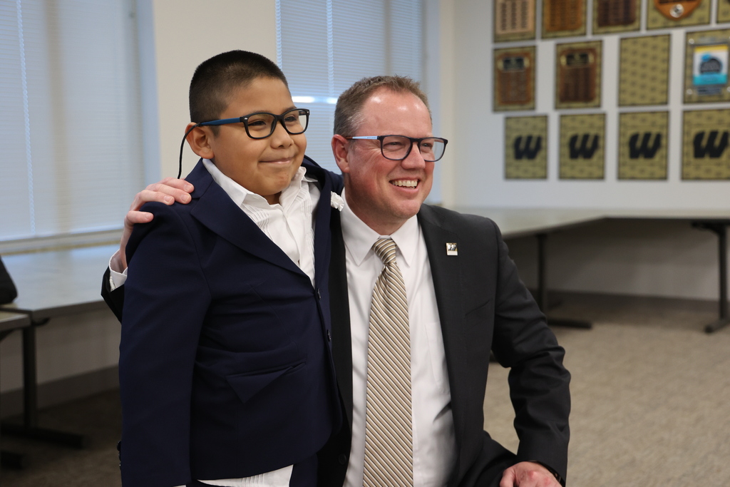 PR student and Superintendent 