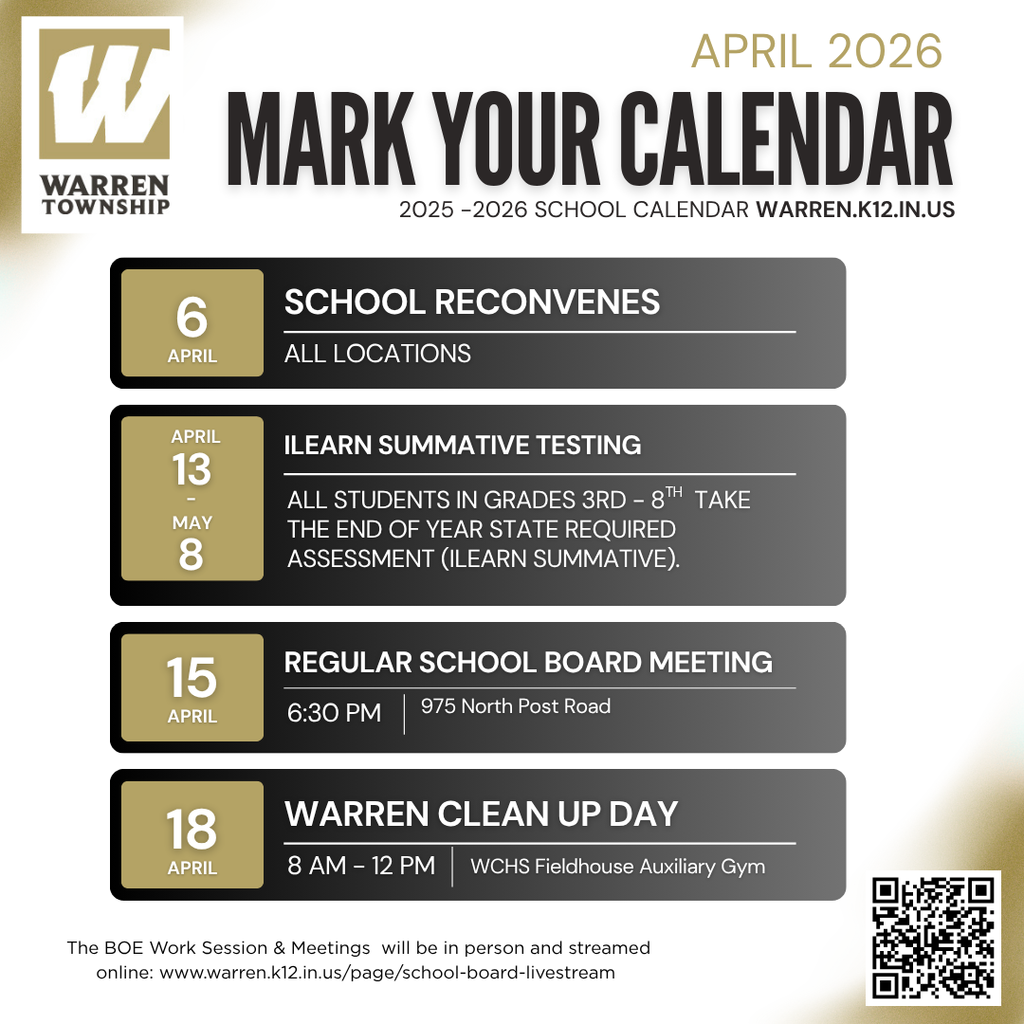 April Calendar Events 