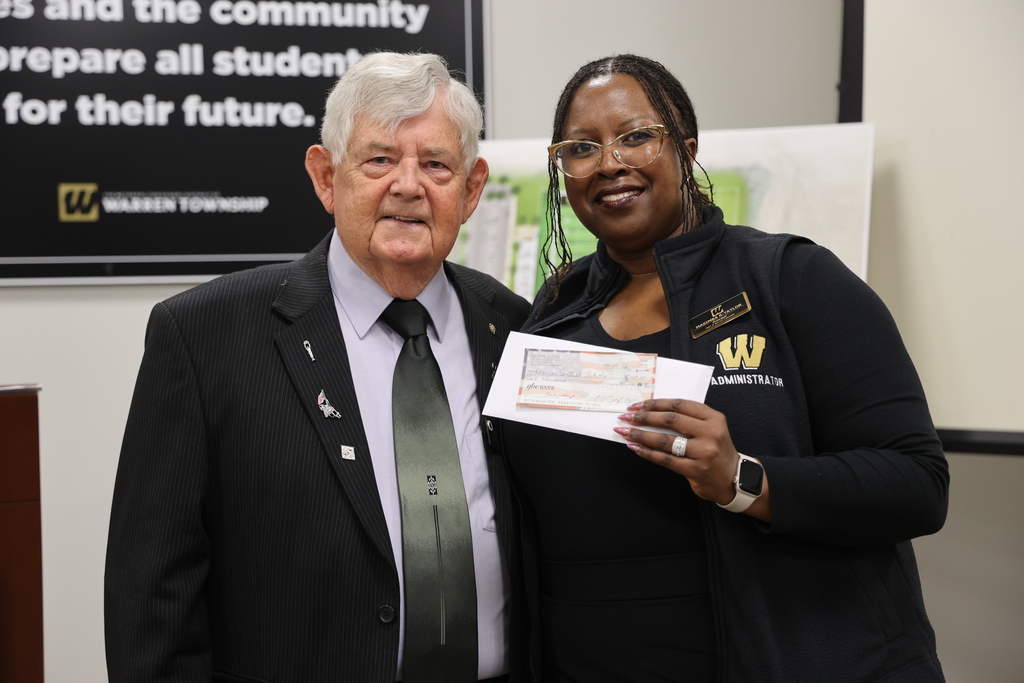 Honoring a hero at last night’s board meeting . The Senior Airman Ashton Goodman Scholarship was presented to WCHS. A Warren Central alum, who served two tours and traveled 10,000+ miles delivering food and medicine. We honor her service and sacrifice in 2009. Her legacy continues to inspire the next generation of Warriors.