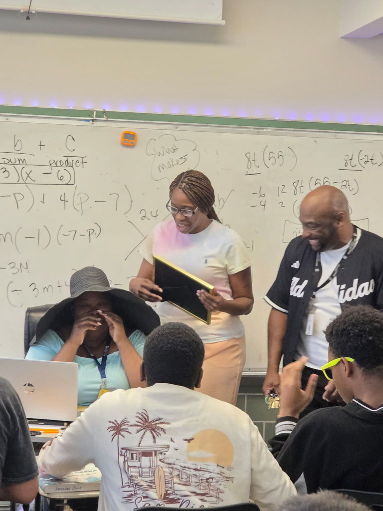 Suprise Ms. McGraw Teacher of the Year