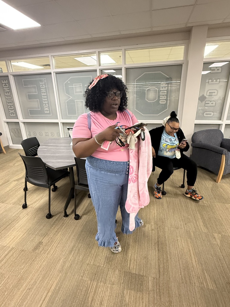 Ms White bringing out her inner child.