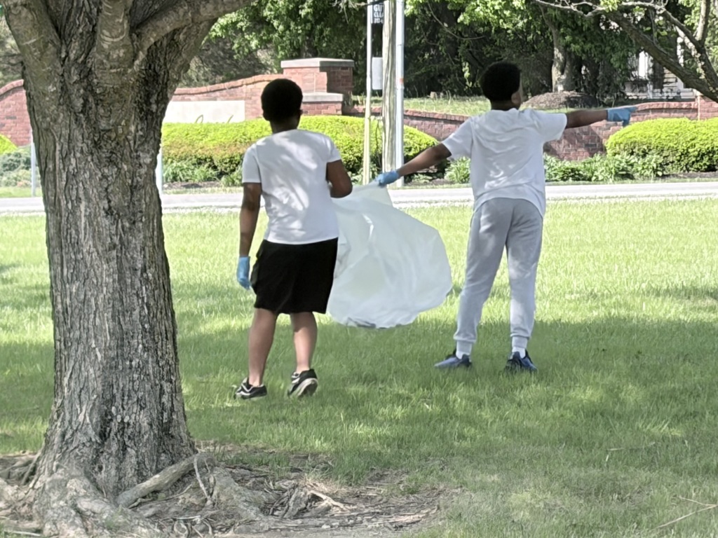 Beautifying the front of the school