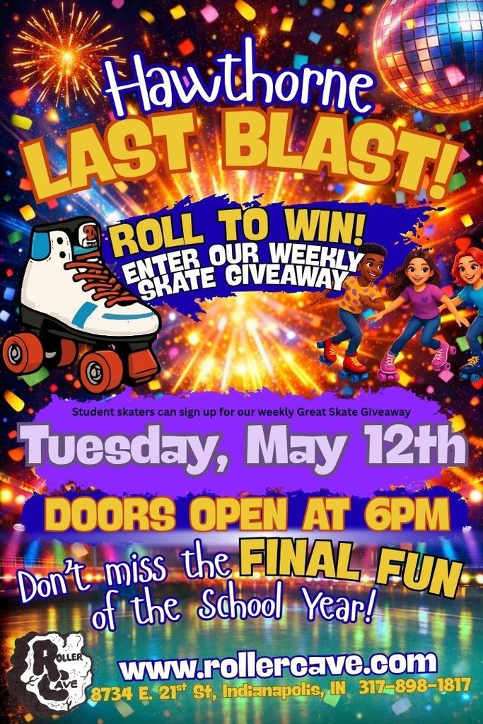 roller skate night is Tuesday