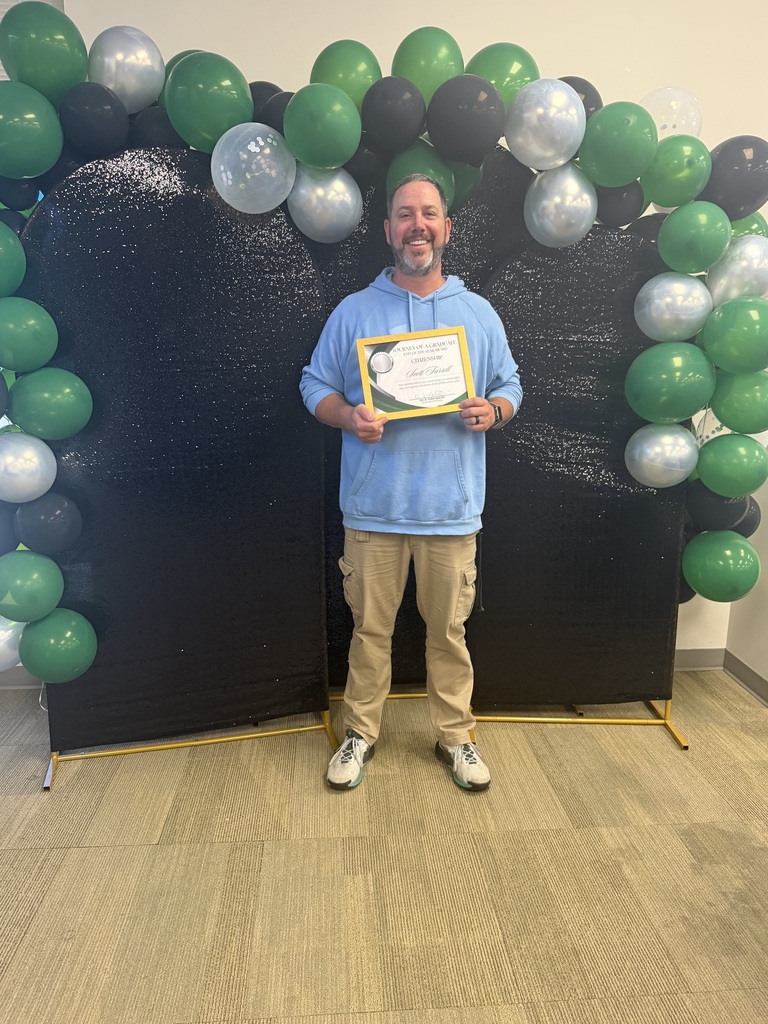 Mr Farrell and his J.O.G Award