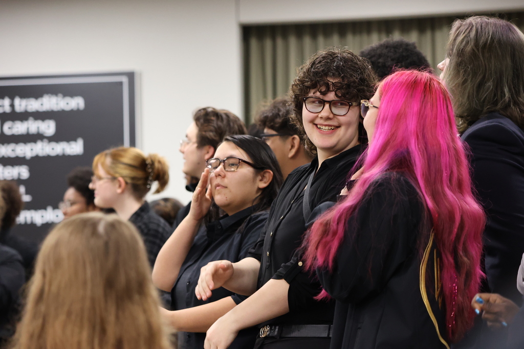 Tonight at the school board meeting, we recognized the amazing students and a couple of programs from the WC Performing Arts Department for breaking records and showcasing Eastside pride on the national stage. Congratulations to the Warren Central Winds and Winter Guard! 🖤💛 #WarrenWill