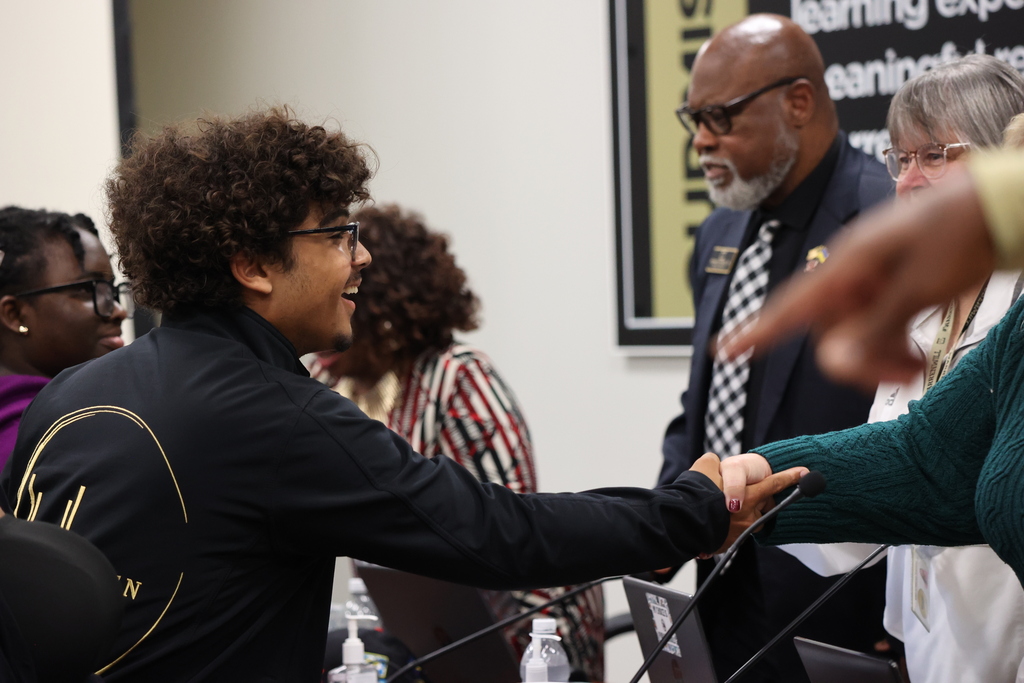 Tonight at the school board meeting, we recognized the amazing students and a couple of programs from the WC Performing Arts Department for breaking records and showcasing Eastside pride on the national stage. Congratulations to the Warren Central Winds and Winter Guard! 🖤💛 #WarrenWill