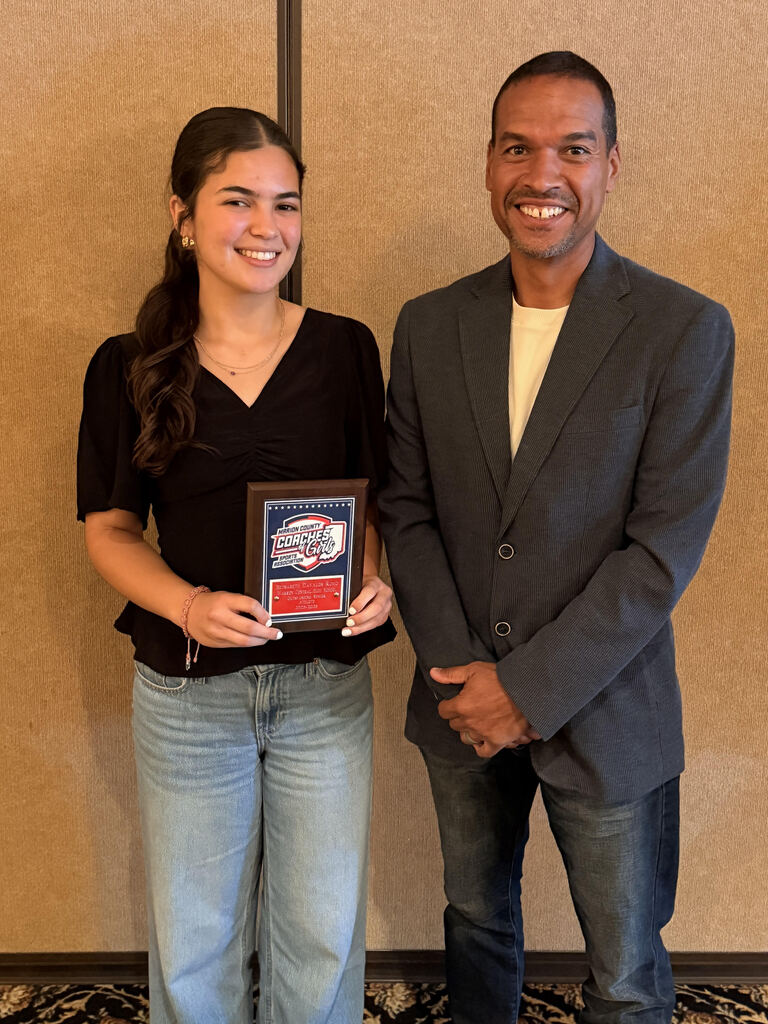 Betsy Davalos and Head Coach Jonn Patterson
