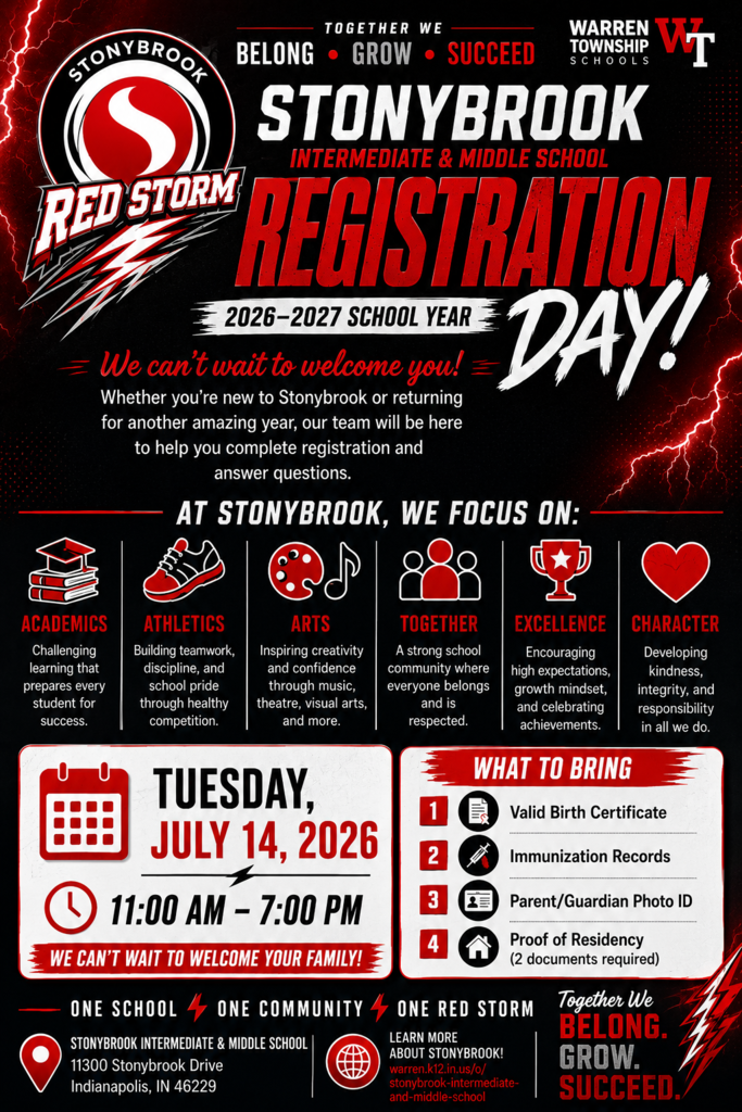 Join us for Registration Day at Stonybrook! July 14th 11:00AM-7:00 PM