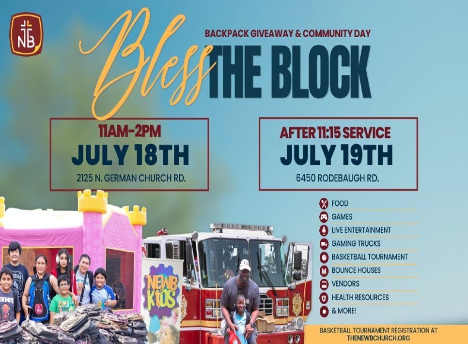 New Beginnings Backpack giveaway and community day 