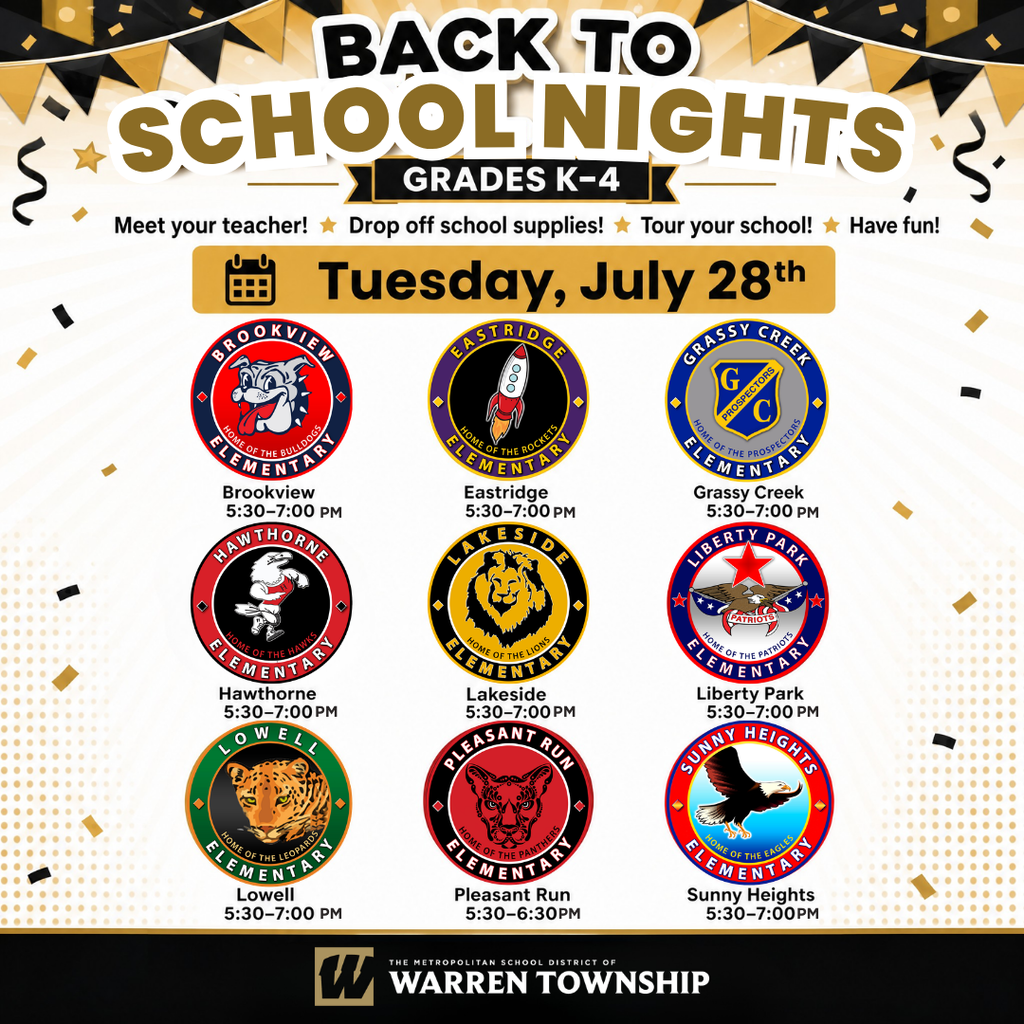 K-4 Back to school Nights 
