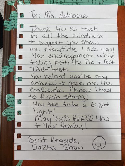 Thank you note