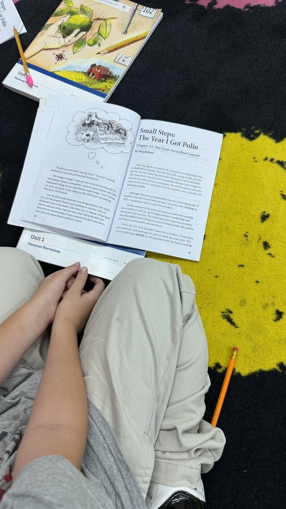 4th grade student reading a CKLA passage.