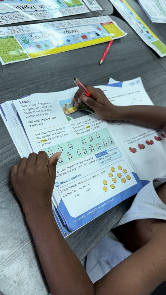 2nd grade student exploring a reveal math lesson