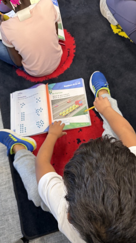 1st grade student exploring a reveal math lesson