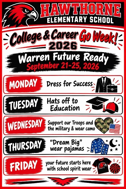 Announcement for College & Career Go Week September 21-25, 2026