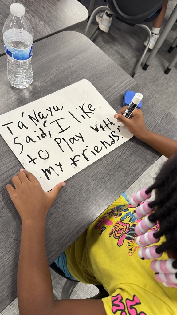 2nd grade students working on writing sentences with quotation marks.
