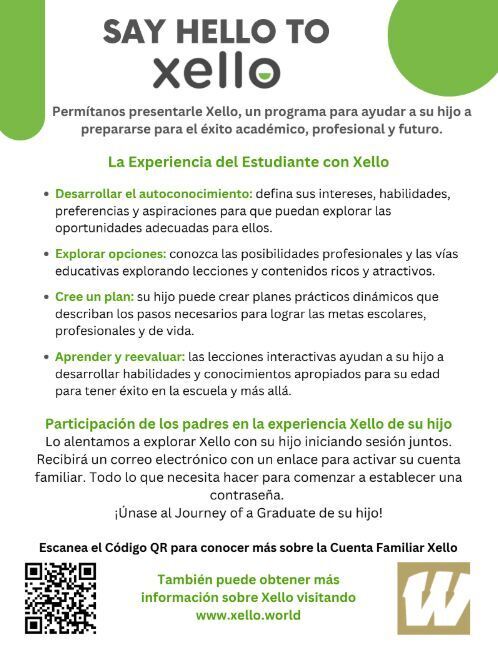 Say Hello to Xello flyer