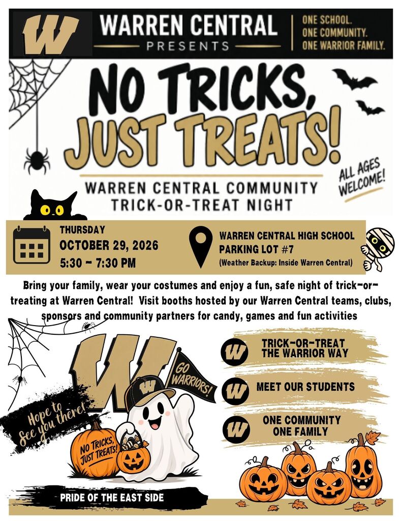 English Trunk or Treat flyer