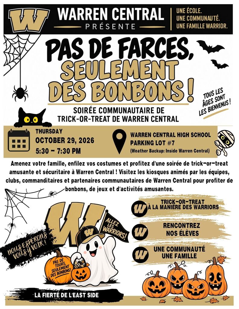 French Trunk or Treat flyer
