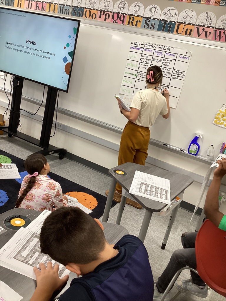 3rd grade students working on morphology