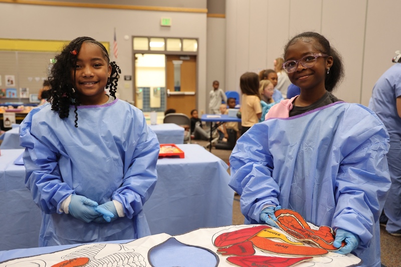 Two Elementary Students Career Day