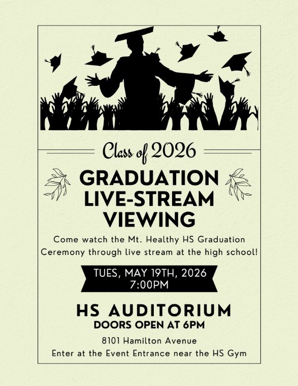 2026 Graduation live stream flyer