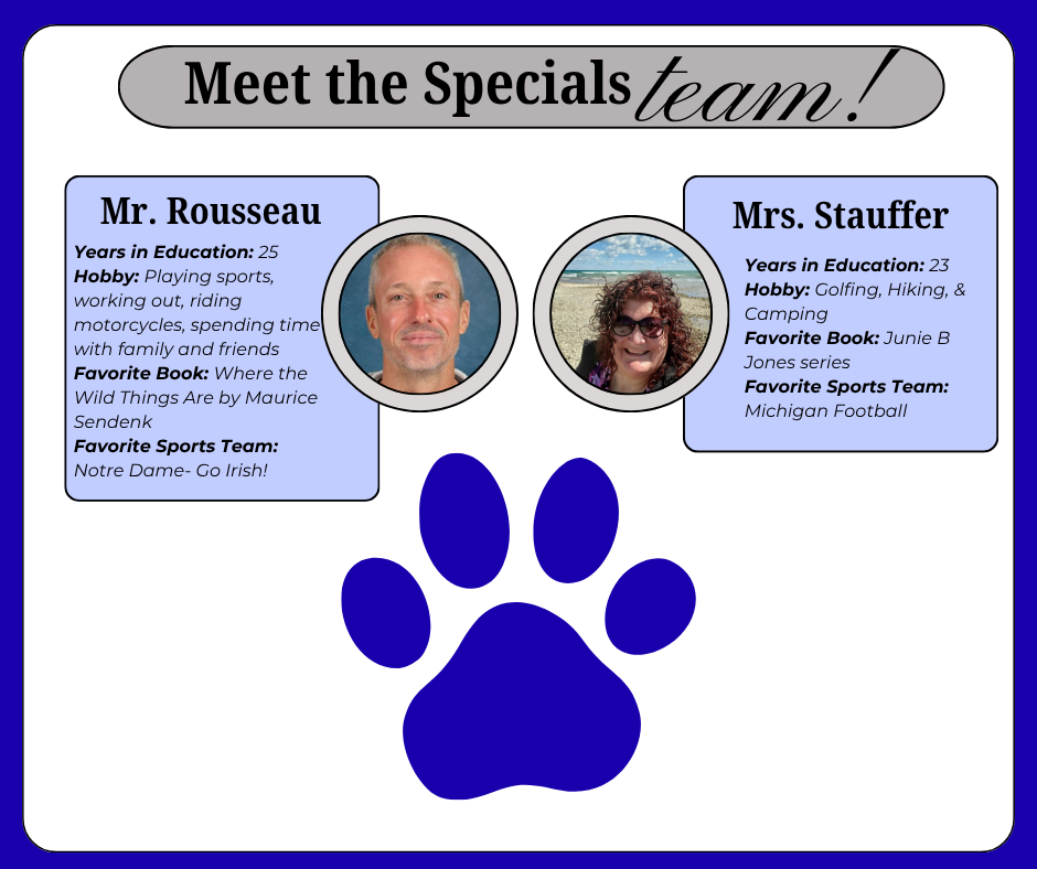 Mr. Rousseau and Mrs. Stauffer