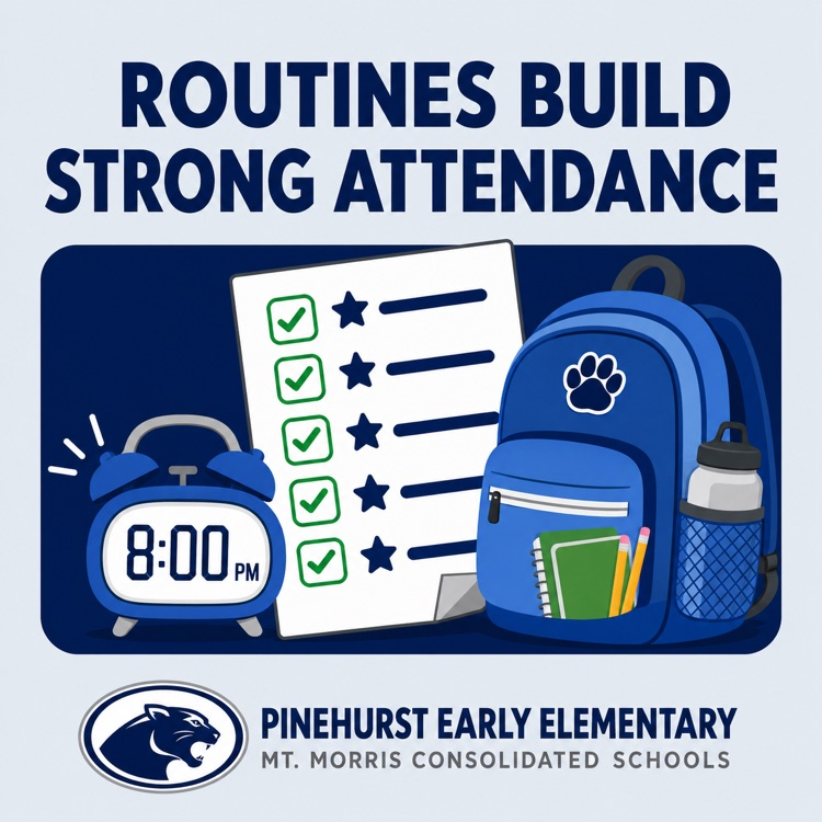 routines build strong attendance poster 