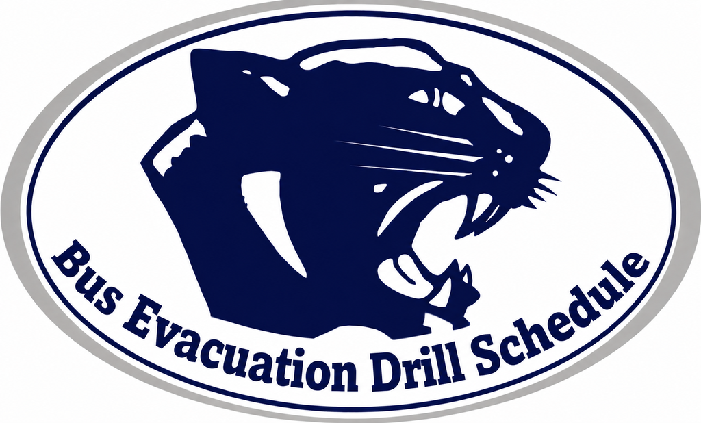 Panther Logo- Bus Evacuation Drill Schedule