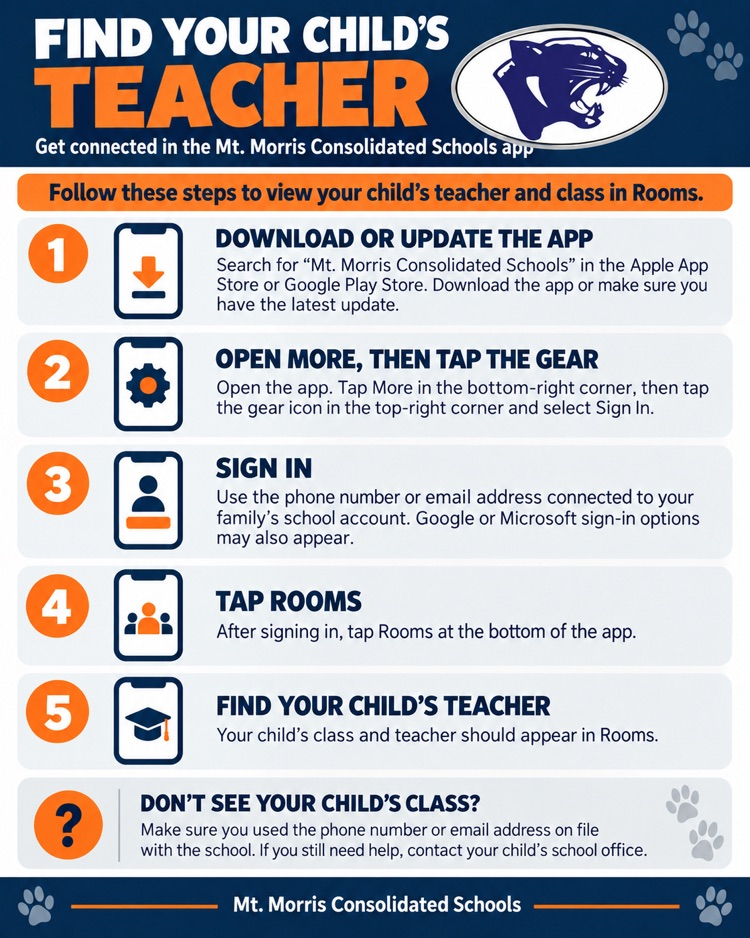 directions about how to connect to teacher