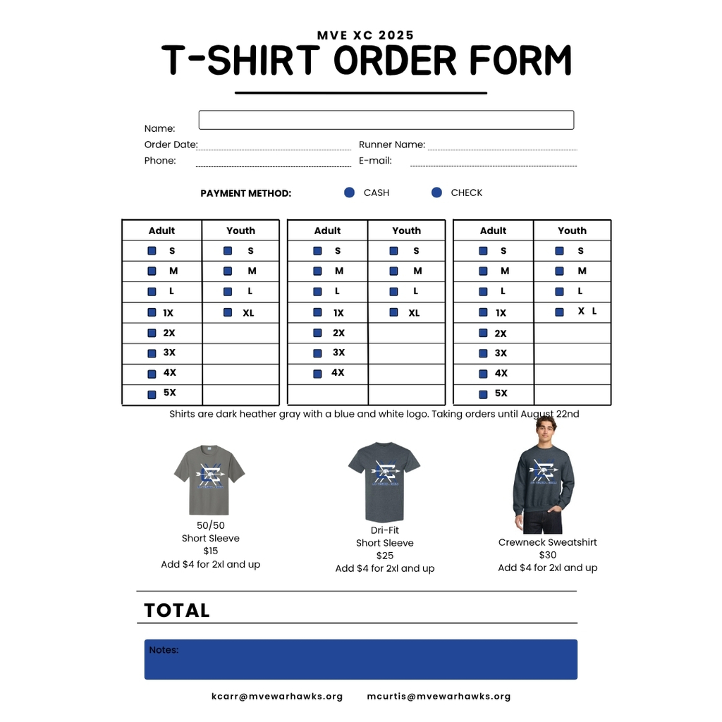 xc order form