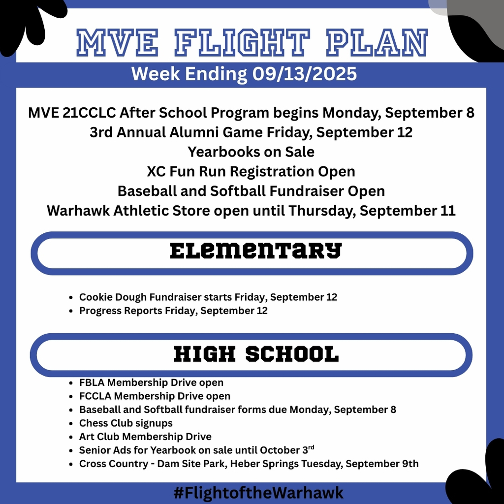 flight plan week ending 09/13/25