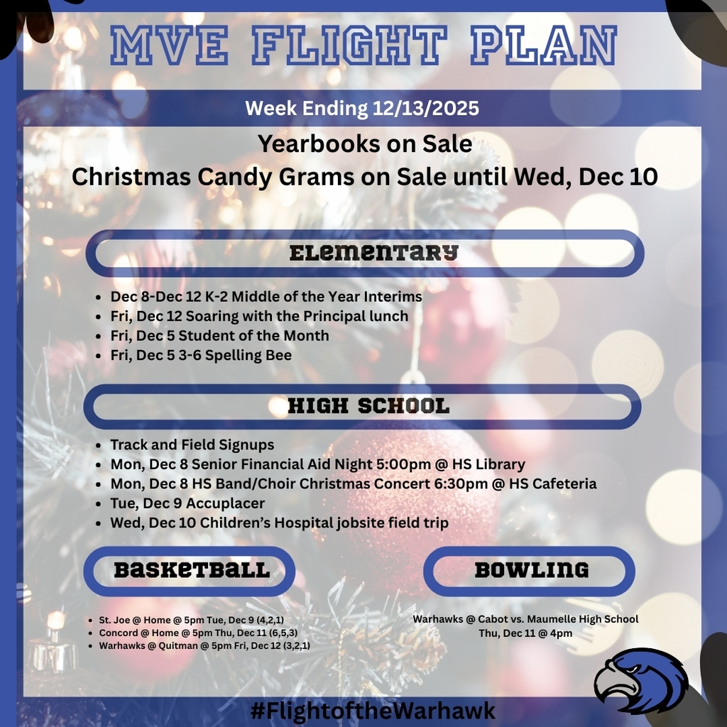 flight plan week ending 12/13/25