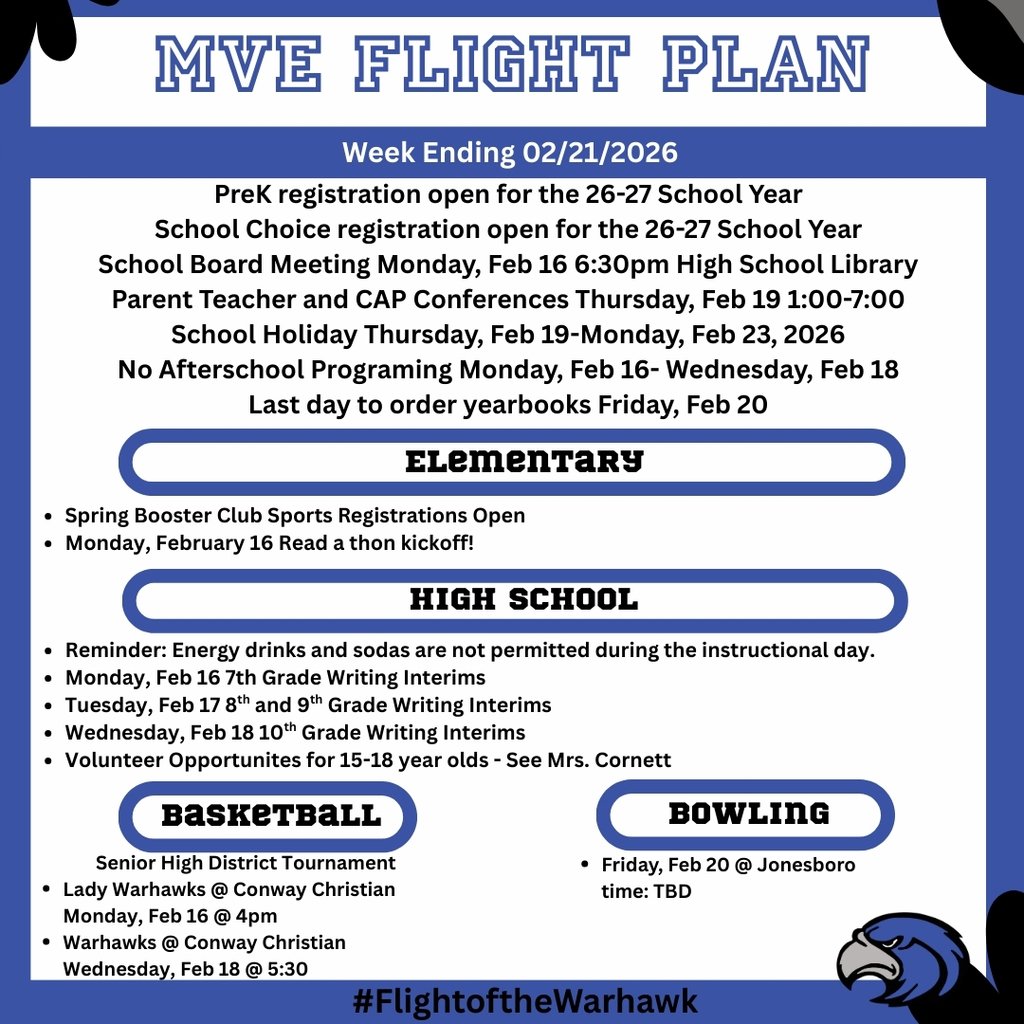 flight plan week ending 02/21/2026