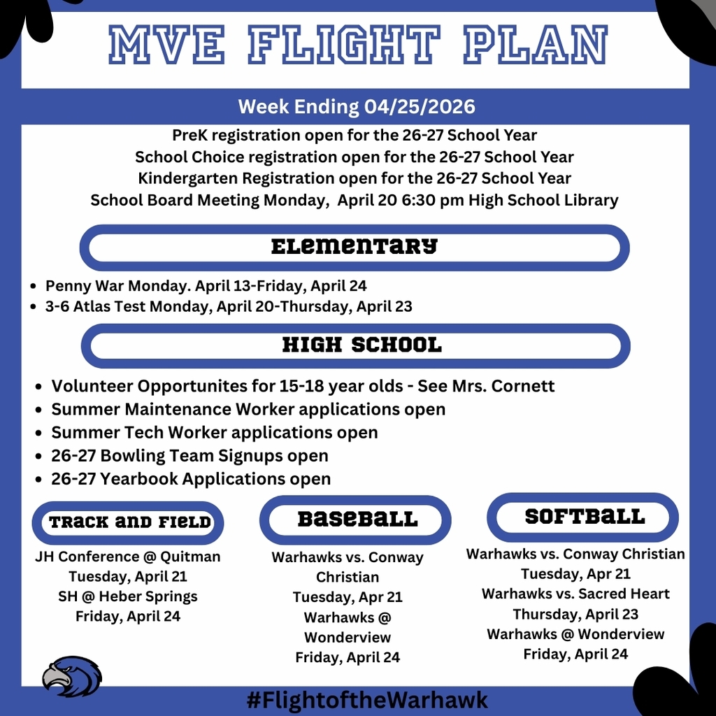 flight plan week ending 04/25/26