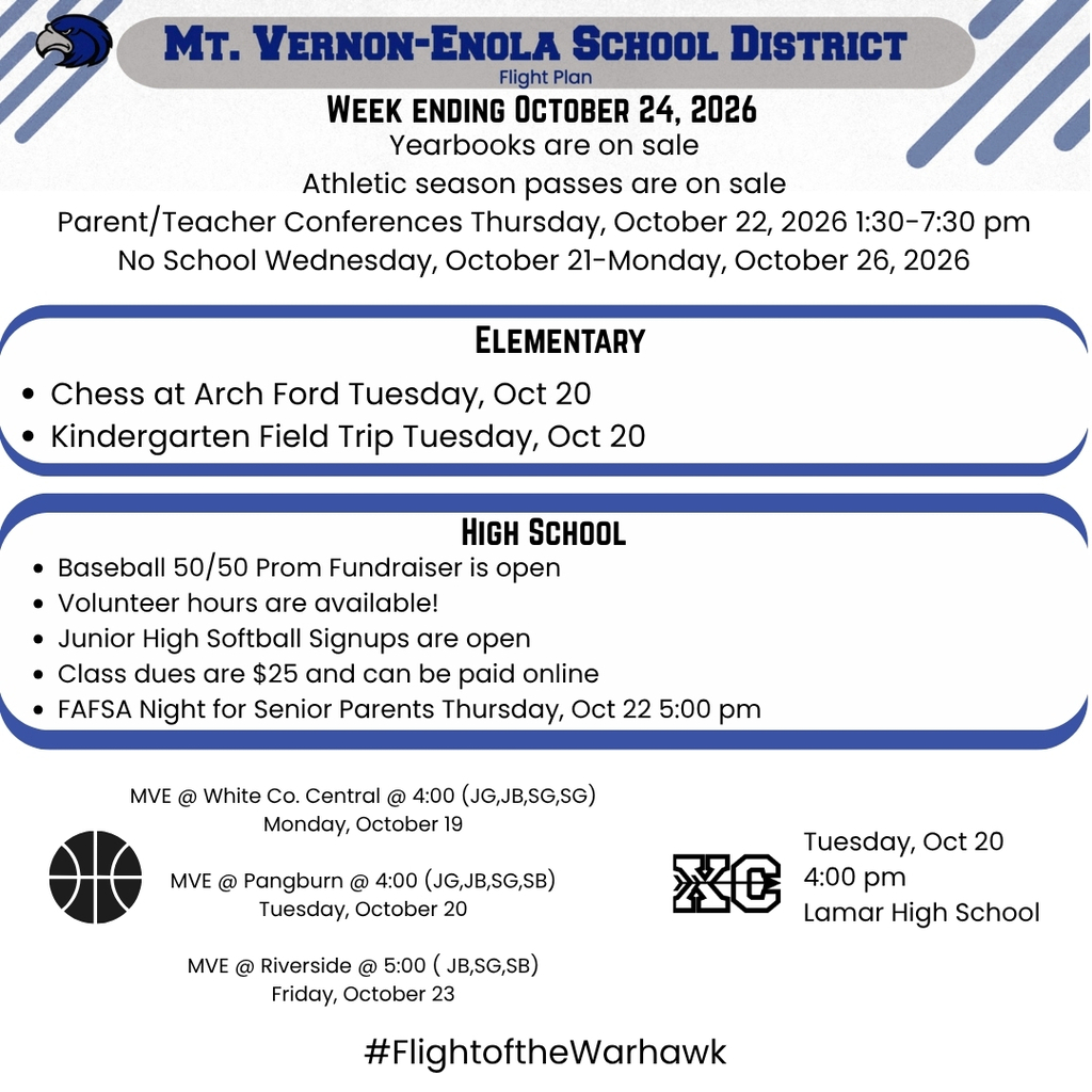 flight plan week ending 10/24/26