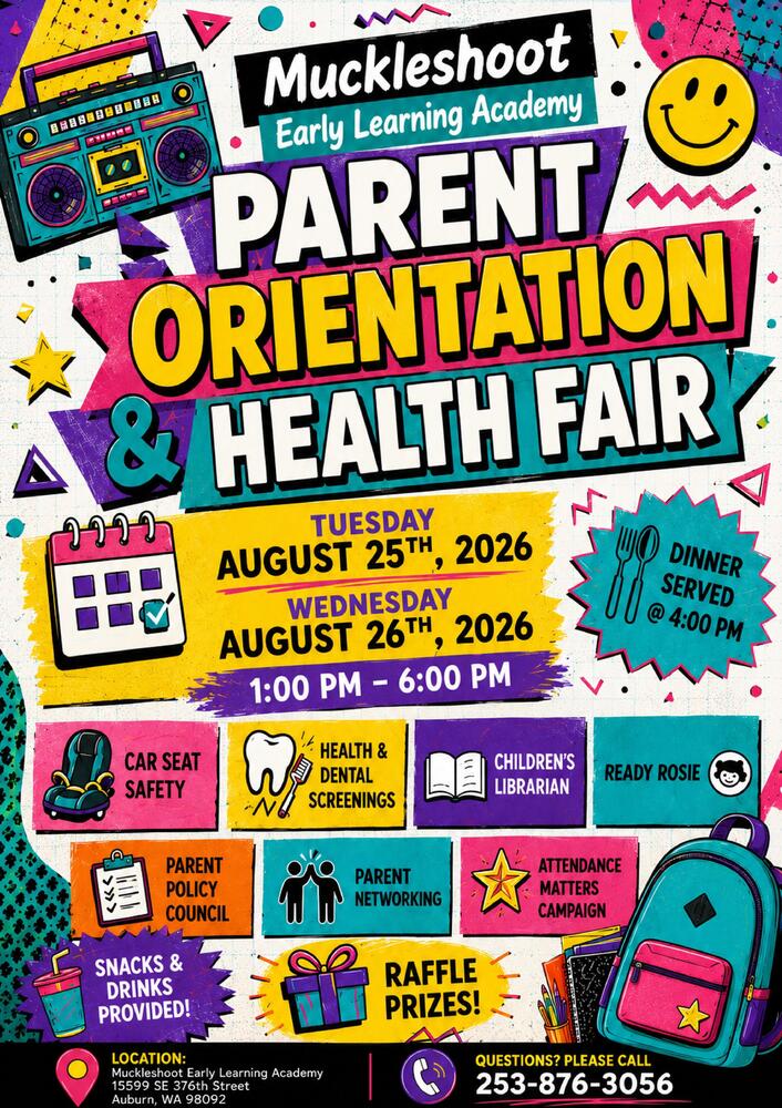MELA Head Start & B3 Parent Orientation & Health Fair 