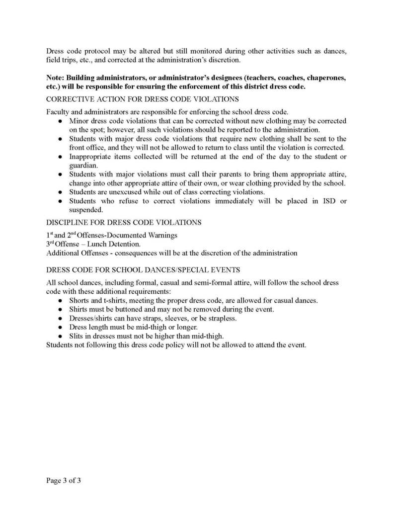 Dress Code Policy