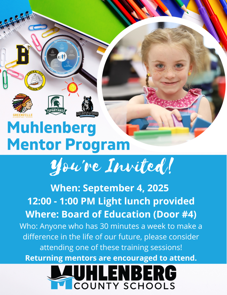 Muhlenberg Mentor Training September 4 at 12