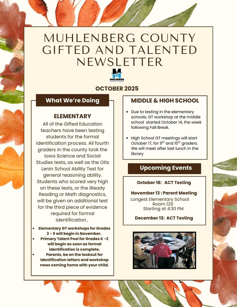 October GT Newsletter