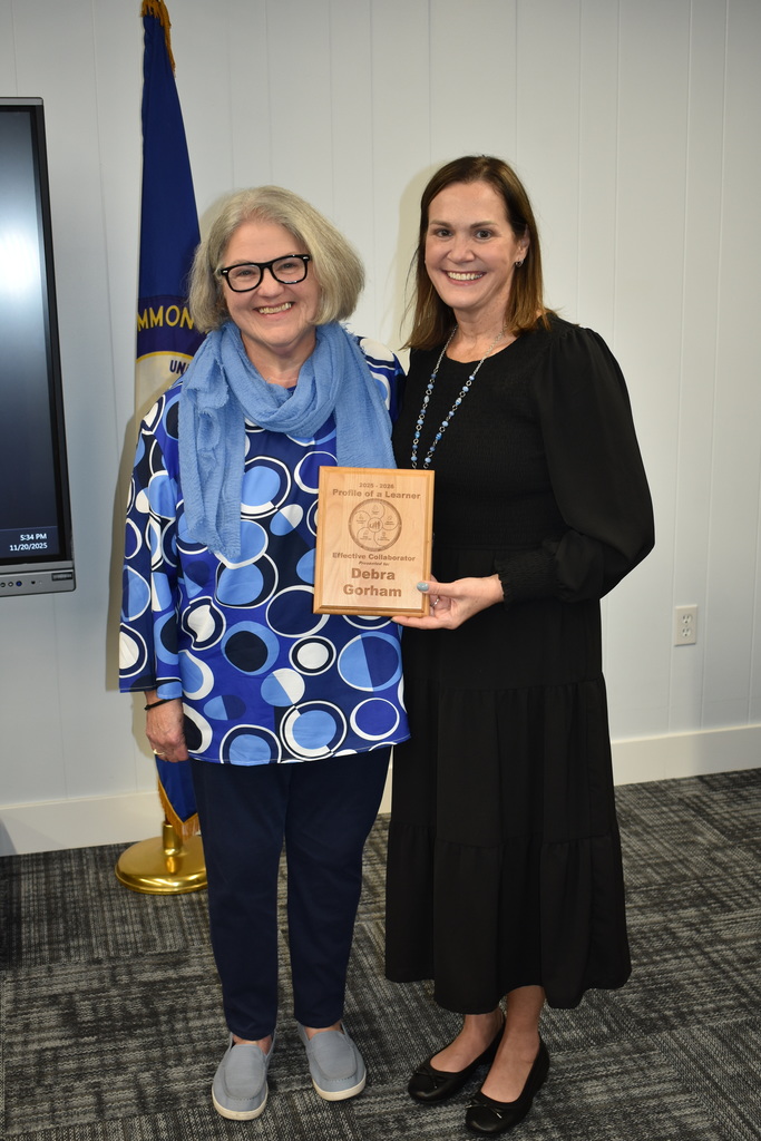 Debra Gorham and Superintendent Orr