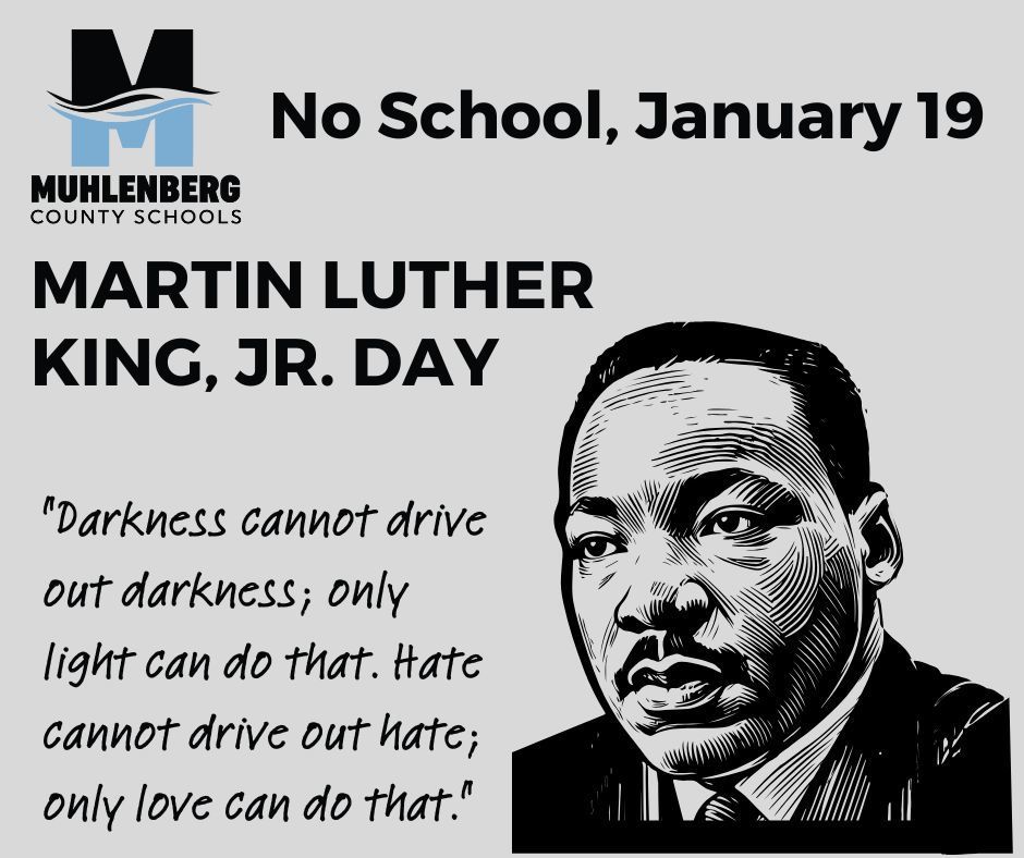 MLK Day - No School January 19, 2026