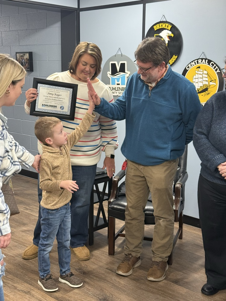 Mrs Rager and student