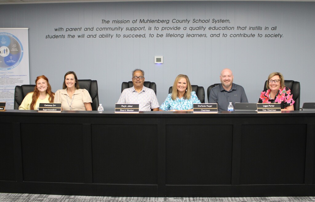 Board members with Kate and Ms. Orr
